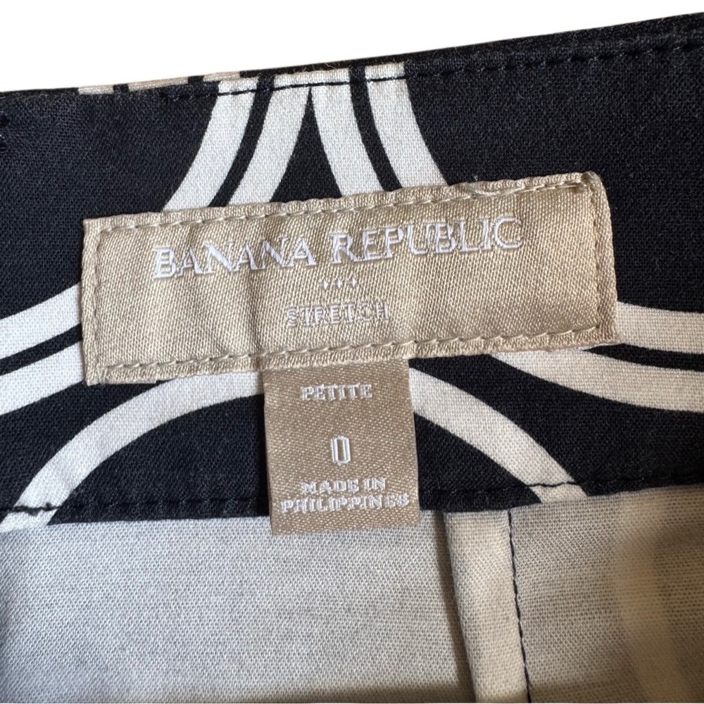 Banana Republic Women's Circle Geometric Print Pencil Skirt Size 0P Stretch - Picture 2 of 5